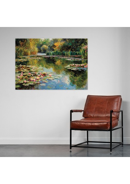 Eterik Nilüfer Bahçesi Claude Monet Kanvas Tablo - Claude Monet Duvar Sanatı Duvar Dekorasyonu Kanvas Duvar Sanatı modelleri
