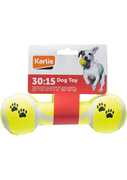 Karlıe Dumbell Şeklinde Tenis Topu Oyuncağı Sarı