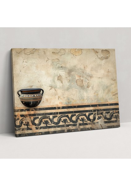 Klasik Duvar Sanatı - Yunan Seramik Motifleri - Klasik Kanvas Duvar Sanatı Duvar Dekorasyonu Ev Dekorasyonu