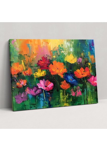 Monet'in Bahçesi Kanvas Tablosu - Claude Monet Kanvas Duvar Sanatı