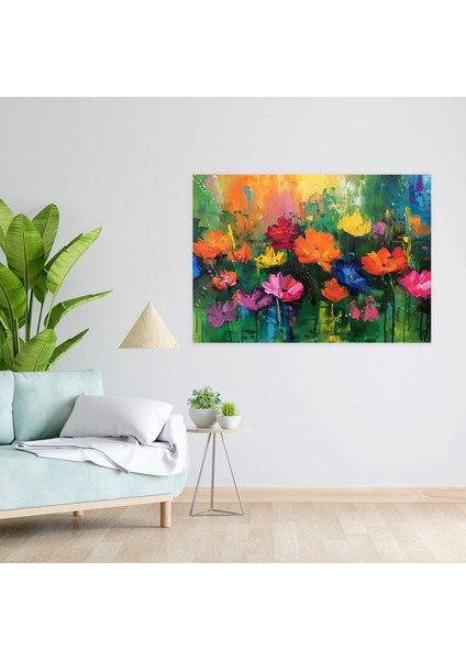 Monet'in Bahçesi Kanvas Tablosu - Claude Monet Kanvas Duvar Sanatı modelleri