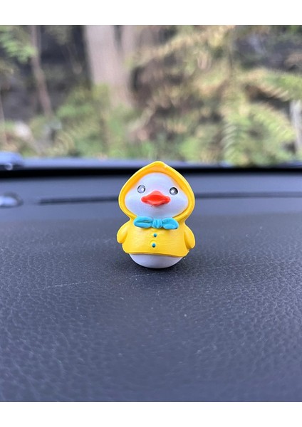 Sevimli Ördek Civciv Araba Içi Torpido Üstü Biblo Aksesuar Torpido Süsü 6 Adet Sevgiliye Hediye