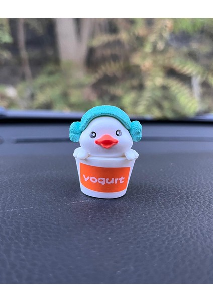 Sevimli Ördek Civciv Araba Içi Torpido Üstü Biblo Aksesuar Torpido Süsü 6 Adet Sevgiliye Hediye