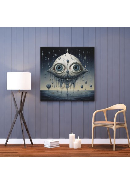 Sürrealist Nazar Boncuğu Kanvas Tablo - Ev Dekorasyonunda Sürrealist Nazar Boncuğu Deseni fiyatları