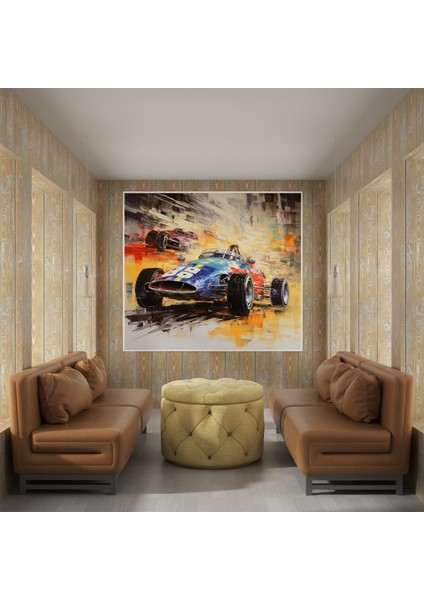 Dinamik Yarış Arabaları Soyut Kanvas Tablo fiyatları
