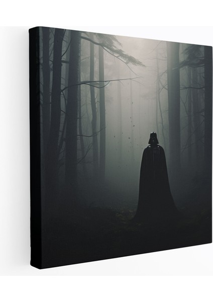Darth Vader Kanvas Tablo - Kasvetli Orman - Duvar Dekorasyonu