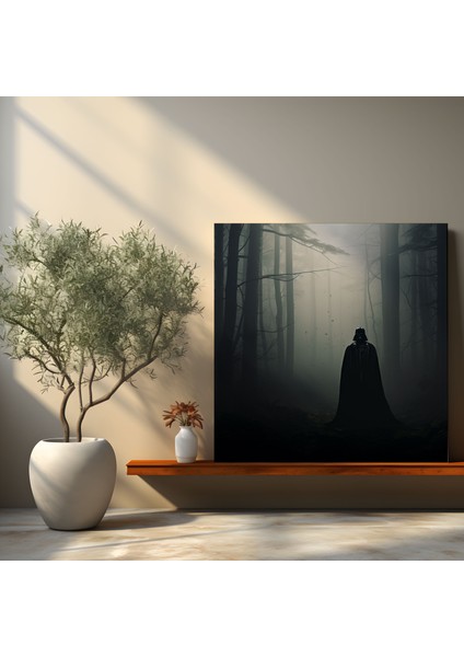 Darth Vader Kanvas Tablo - Kasvetli Orman - Duvar Dekorasyonu modelleri
