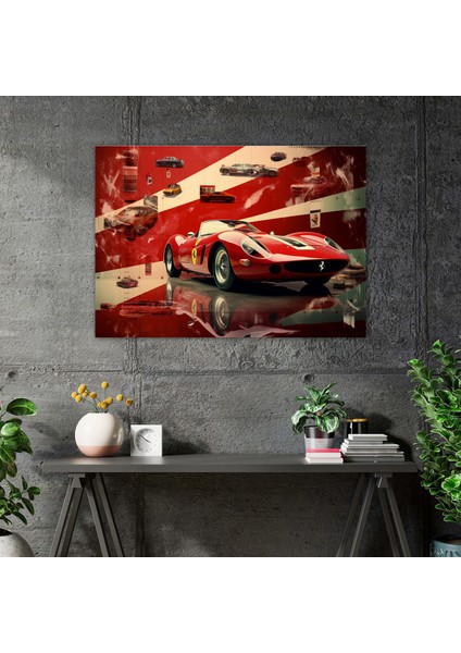 Ferrari Koleksiyon Kanvas Tablo - Ferrari Efsanevi Ferrari Imajlarının Koleksiyonu Duvar Sanatı Zamansız Tasarım modelleri