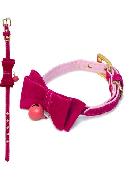 Süet Papyon Kedi Boyun Tasması