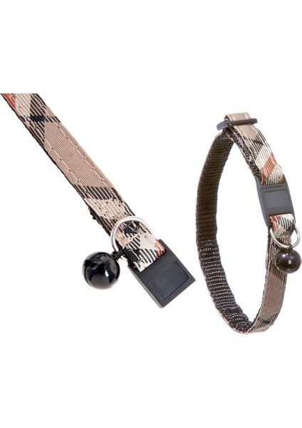 Ekose Kedi Boyun Tasma 30cm*10mm