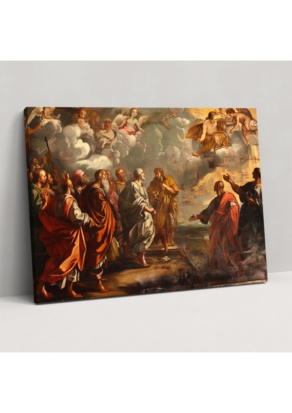 Rönesans Dini Figürler Duvar Dekorasyonu - Klasizm Kanvas Tablo Ev Dekorasyonu Sanat Tarihi