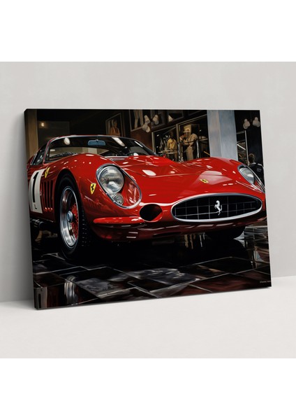 Ferrari Kanvas Tablo - Gerçekçi Hassasiyet - Duvar Dekorasyonu