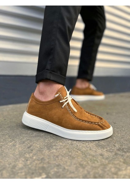 Tornado Bağcıklı Süet Erkek Günlük Spor Klasik Ayakkabı Sbt - Taba BRF170