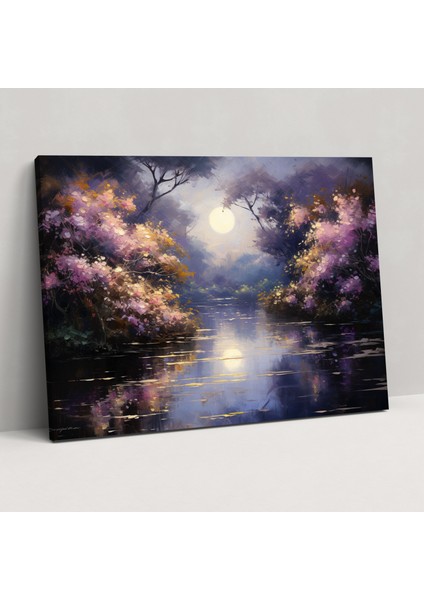 Kutupların Bahçesi Kanvas Tablo - Dünya Ay Izlenimci