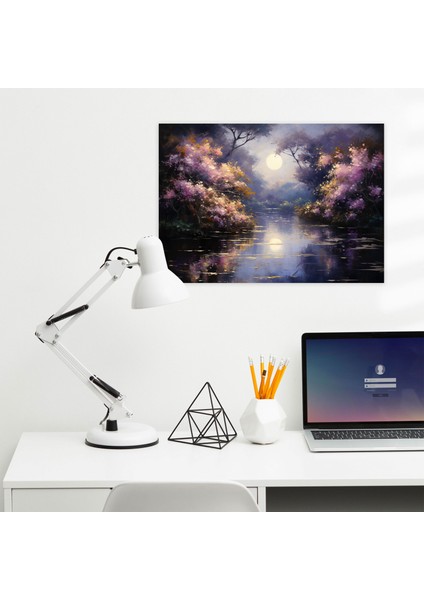 Kutupların Bahçesi Kanvas Tablo - Dünya Ay Izlenimci modelleri