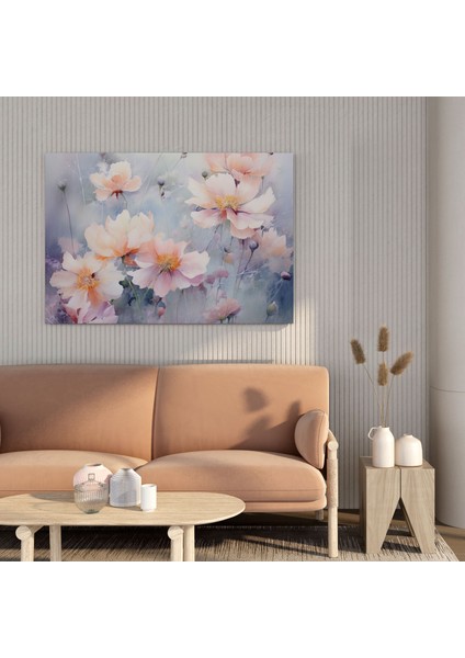 Gri Bahçe Duvar Sanatı - Doğa Temalı Gri Kanvas Ev Dekorasyonu modelleri