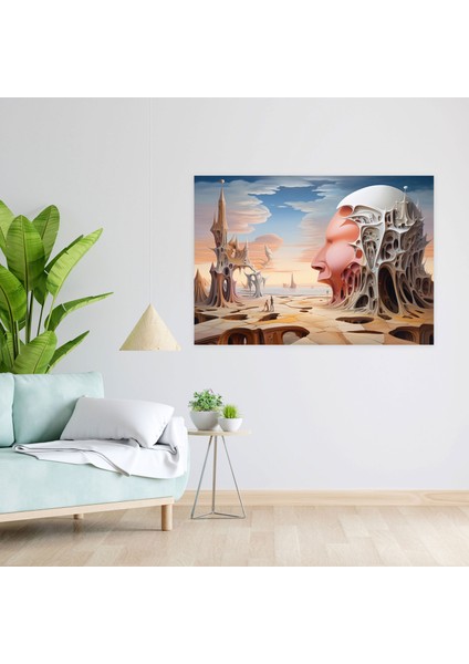 Hipnotik Boyut Duvar Sanatı - Hipnoz Ev Dekorasyonu Farklı Dünya Manzarası fiyatları