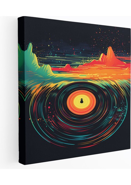 Muhteşem Müzik Atmosferi Kanvas Tablo - Dope Duvar Dekorasyonu Ev Dekorasyonu
