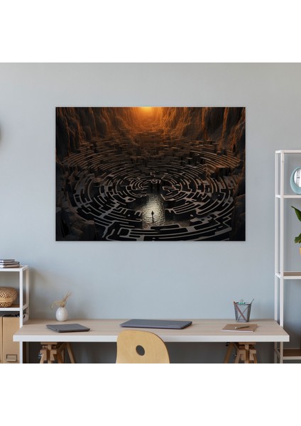 Zihin Labirenti Kanvas Tablo - Hipnoz Zihnin Derinlikleri Duvar Sanatı fiyatları