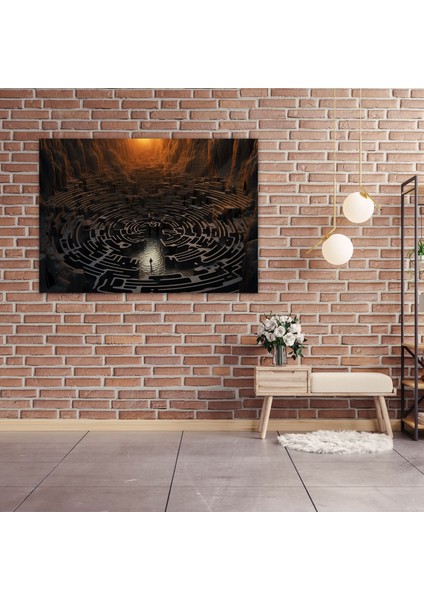 Zihin Labirenti Kanvas Tablo - Hipnoz Zihnin Derinlikleri Duvar Sanatı modelleri