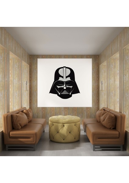 Darth Vader Tablo - Kanvas Tablo Karanlık Taraf Siyah Beyaz Siluet modelleri