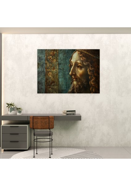 St. John The Baptist Tablo - Leonardo Da Vinci Kanvas Duvar Sanatı Duvar Dekorasyonu modelleri