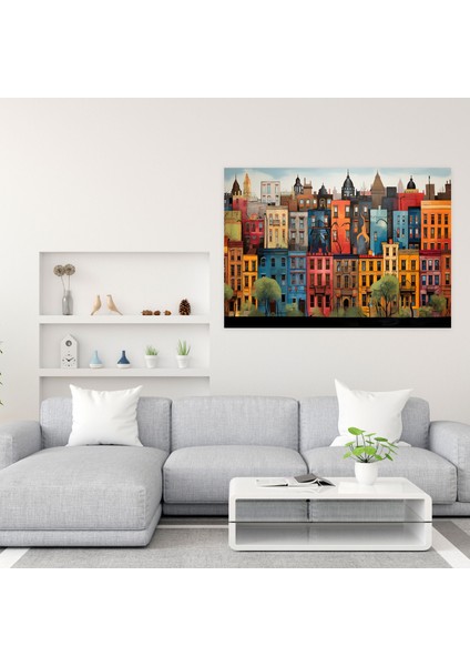 Harlem Kahverengi Taş Duvar Sanatı - Kahverengi Taş Duvar Sanatı Kanvas Neşeli modelleri