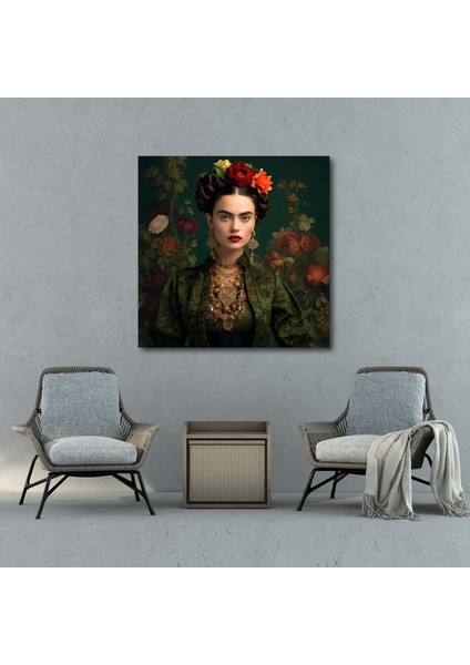 Frida Kahlo Kanvas Tablo - Gerçekçi Portre - Ev Dekorasyonu Frida Kahlo Gerçekçi Portre Canlı Benzerlik modelleri
