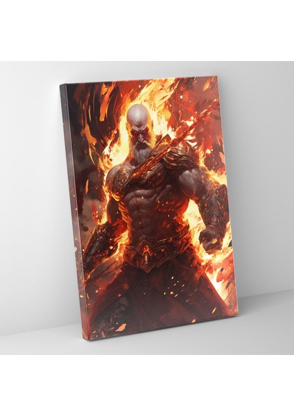 God Of War Duvar Dekorasyonu - Canlı Renklerle God Of War Kanvas Tablo Sanatı