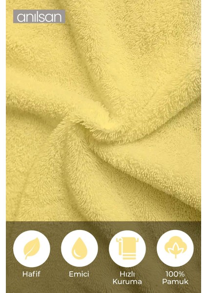 Pamuk 2'li Sarı Greek Havlu Seti - 1 Adet El Havlusu ve 1 Adet Banyo Havlusu modelleri