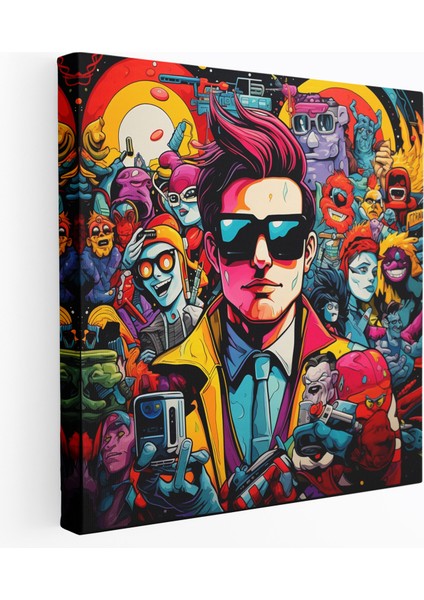 Eğlenceli Kanvas Tablo - Karikatür Ilhamlı Duvar Sanatı - Eğlenceli Karikatür Ilhamlı Sanat Eseri Kanvas Duvar Sanatı Ev Dekorasyonu