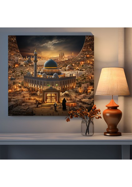 Kutsal Kur'an Duvar Sanatı - Fotoğrafik Kolaj Kanvas Tablo Baskı - Ev Dekorasyonu fiyatları