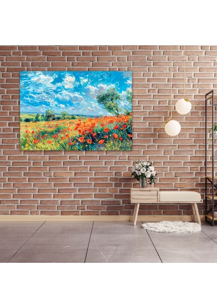 Parlak Gelincik Tarlası Tablo - Claude Monet Kanvas Tablo Ev Dekorasyonu modelleri
