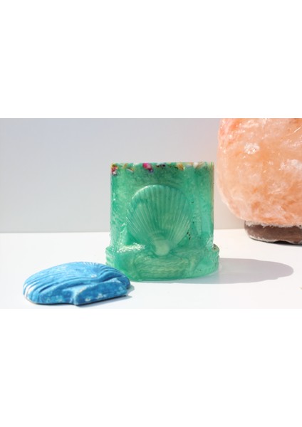 El Yapımı Epoksi Reçine Şık Tasarım Saksı(Çiçeksiz) - Kadın Emeği