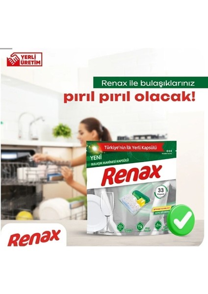 Bulaşık Makinesi Kapsülü - 44 Adet, Hepsi Bir Arada: Deterjan, Tuz, Parlatıcı ve Güçlü Yağ Çözücü indirimleri