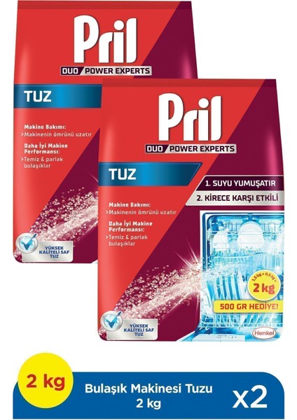 Bulaşık Makinesi Tuzu 2×2 kg - Kireç Önleyici, Kokusuz ve Yüksek Kapasiteli Formül ile Beş Etkili Çözüm fırsatları