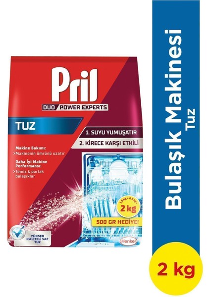 Bulaşık Makinesi Tuzu 2×2 kg - Kireç Önleyici, Kokusuz ve Yüksek Kapasiteli Formül ile Beş Etkili Çözüm indirimleri