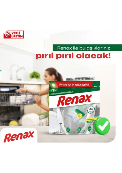 Bulaşık Makinesi Kapsülü 88 Adet Hepsi Bir Arada Yağ ve Kireç Çözücü Kokulu