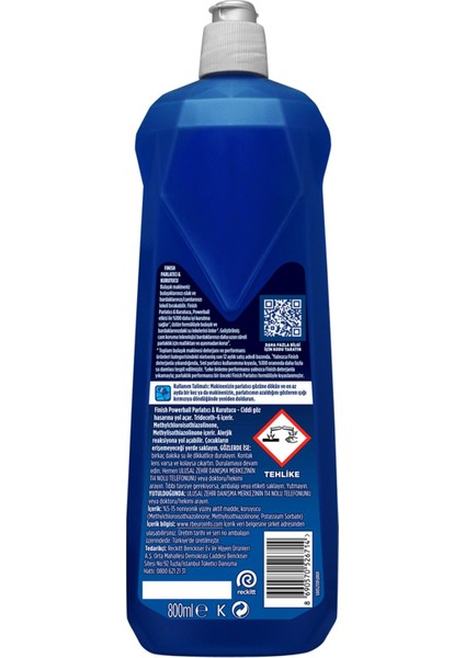 Bulaşık Makinesi Parlatıcısı 800 ml - İz Bırakmayan Ferah Koku ile Parlak Sonuçlar