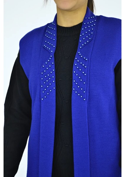 Yaka İncili Uzun Kolsuz Yelek indirimleri