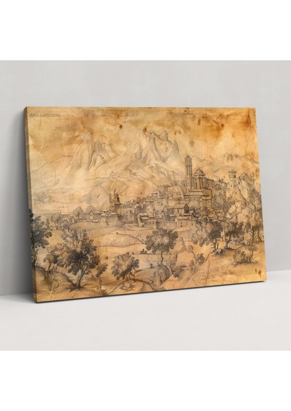 Rönesans Duvar Sanatı - Leonardo Da Vinci Duvar Dekorasyonu Ev Dekorasyonu Kanvas Tablo