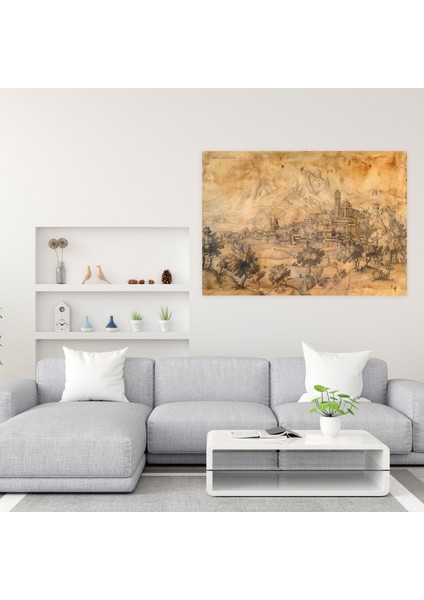 Rönesans Duvar Sanatı - Leonardo Da Vinci Duvar Dekorasyonu Ev Dekorasyonu Kanvas Tablo modelleri