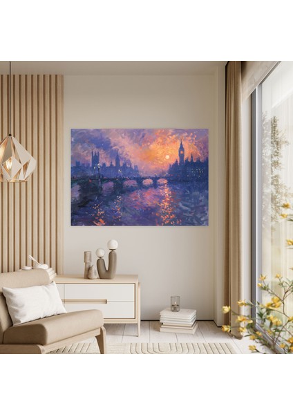 Alacakaranlık Şehir Manzaralı Claude Monet Kanvas Tablo - Claude Monet Kanvas Tablo Kanvas Duvar Sanatı Ev Dekorasyonu fiyatları