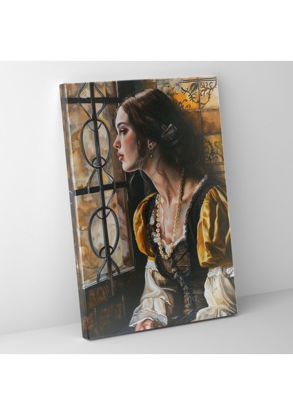 Johannes Vermeer Çerçevesiz Kanvas Tablo - Ev Dekorasyonu Duvar Sanatı