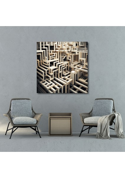 Kaabe Duvar Sanatı - Geometrik Desenler Kanvas Tablo modelleri