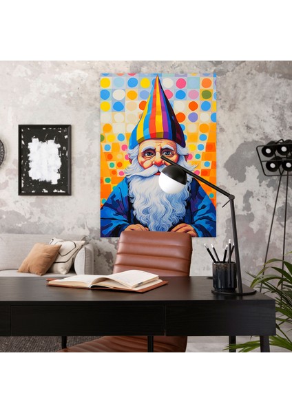 Pop Art Gnome Kanvas Tablo - Gnome Çağdaş Tarz Odak Noktası modelleri