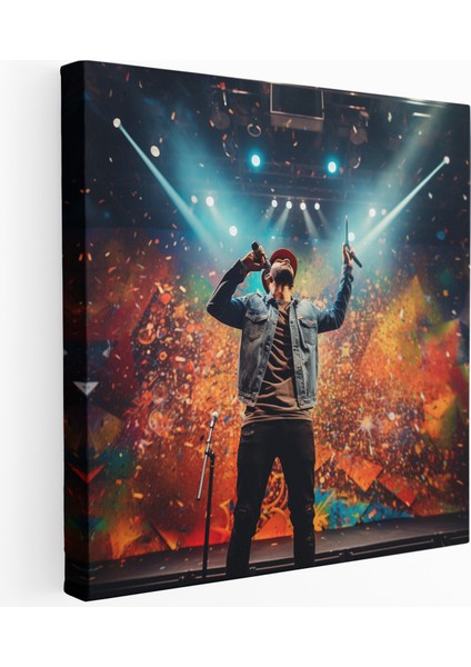 Ritmin Özgürce Akışı Kanvas Tablo