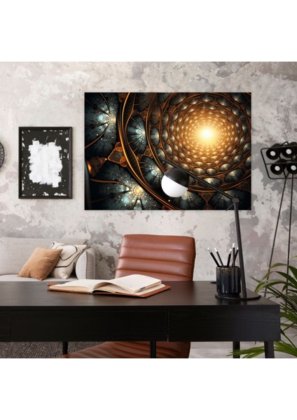 Hipnotize Eden Fraktal Kanvas Tablo - Hipnoz Detaylı Sanat modelleri