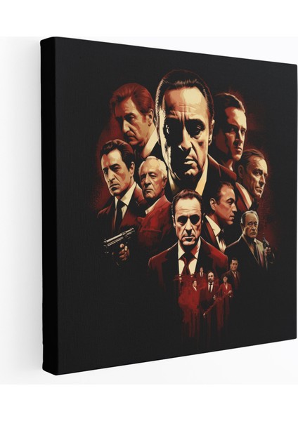 Baba Vintage Film Posteri Kanvas Tablo - Baba Yoğun Kanvas Duvar Sanatı