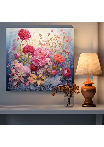 Kutsal Kuran Duvar Sanatı - Suluboya Floral Kuran - Kutsal Kuran Suluboya Tablo Kanvas Tablo Duvar Dekorasyonu fiyatları